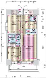 プレサンス丸の内フォート 2LDKの間取図画像