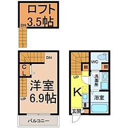 KFlat 1Kの間取図画像