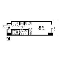 泉アパートメント ワンルームの間取図画像