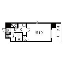 NEOJAPANESQUE出来町 1Kの間取図画像