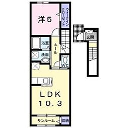 モデルノクスノキ 1LDKの間取図画像