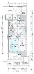 プレサンスレイズ千種今池 1DKの間取図画像