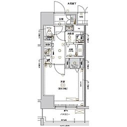名古屋市北区稚児宮通2丁目マンション 1Kの間取図画像