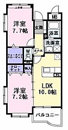 グランポート泉 2LDKの間取図画像