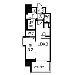 エスリード大曽根アヴェール 1LDKの間取図画像
