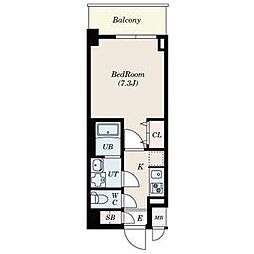 S-RESIDENCE志賀本通North 1Kの間取図画像