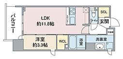 URBAN-HEALHISAYAODORIPARK 1LDKの間取図画像