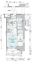 プレサンスレイズ千種今池 1LDKの間取図画像