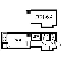 Prendre-R 1Kの間取図画像