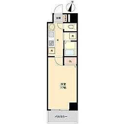 willDo勝川 1Kの間取図画像