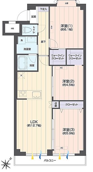 間取りを拡大表示