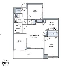 ベイヒルズ鶴見豊岡 3LDKの間取図画像