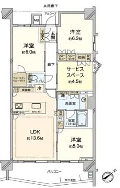 間取りを拡大表示