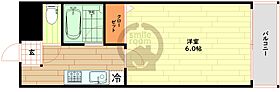 大阪府大阪市浪速区戎本町1丁目（賃貸マンション1K・2階・17.00㎡） その2