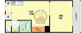 大阪府大阪市浪速区桜川4丁目（賃貸マンション1LDK・3階・33.60㎡） その2