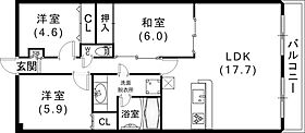 カサベラ中山手通 302 ｜ 兵庫県神戸市中央区中山手通2丁目25-13（賃貸マンション3LDK・3階・76.23㎡） その2