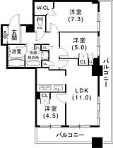 ライオンズタワー神戸旧居留地  ｜ 兵庫県神戸市中央区伊藤町106（賃貸マンション3LDK・7階・75.84㎡） その2