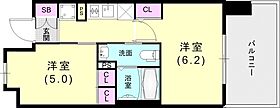 エステムプラザ神戸西Vミラージュ 603 ｜ 兵庫県神戸市兵庫区西宮内町2-20（賃貸マンション2K・6階・30.58㎡） その2