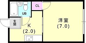 ルシエール平野Ｂ棟 102 ｜ 兵庫県神戸市兵庫区上三条町4-13（賃貸アパート1K・1階・20.29㎡） その2