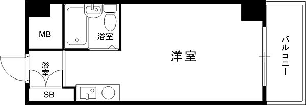 アルテハイム神戸県庁前 306｜兵庫県神戸市中央区中山手通4丁目(賃貸マンション1R・3階・15.59㎡)の写真 その3