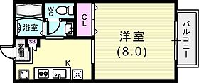 グラシア山本通 203 ｜ 兵庫県神戸市中央区山本通4丁目18-21（賃貸アパート1K・2階・27.00㎡） その2