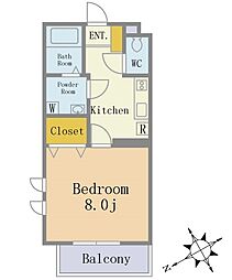 セレネ西船橋（貸主代理） 5階1Kの間取り