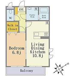 セレネ西船橋（貸主代理） 4階1LDKの間取り