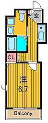 グレイスソフィア 1Kの間取図画像