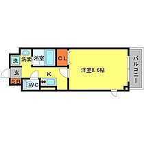 プリマベーラB棟 0301 ｜ 大阪府吹田市山田東4丁目（賃貸マンション1K・3階・26.00㎡） その2