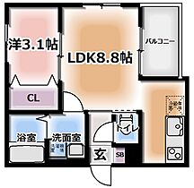 大阪府寝屋川市境橋町（賃貸アパート1LDK・3階・29.80㎡） その2