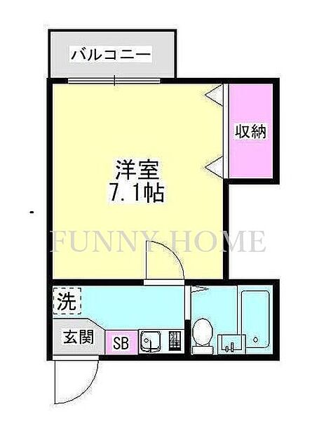 東京都世田谷区祖師谷3丁目(賃貸アパート1K・3階・18.40㎡)の写真 その2