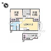 サンシャインA 201 ｜ 京都府京丹後市大宮町善王寺（賃貸アパート2LDK・2階・60.19㎡） その2