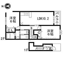 雅　弐番館 202 ｜ 京都府南丹市園部町横田４号（賃貸アパート2LDK・2階・57.02㎡） その2