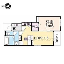 サニーフラット黒岡B棟 105 ｜ 兵庫県丹波篠山市黒岡（賃貸アパート1LDK・1階・44.20㎡） その2