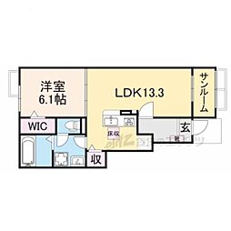 間取図画像 1LDK