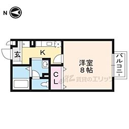 ＲＩＯ　ＡＯＮＯ　I号館 1階1Kの間取り