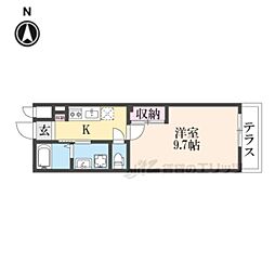 JR福知山線 篠山口駅 徒歩2分の賃貸アパート 1階1Kの間取り