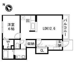 フォレストガーデン 1LDKの間取図画像