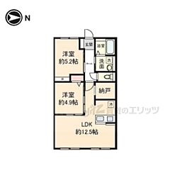 ODIN 2LDKの間取図画像