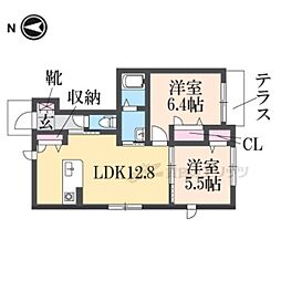 マイトリーハイム 2LDKの間取図画像