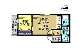 Leaf Hills Shinmatsudo  ｜ 千葉県松戸市新松戸2丁目（賃貸アパート1LDK・2階・30.43㎡） その2