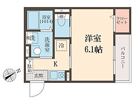 メグリオ新松戸II 303 ｜ 千葉県松戸市新松戸3丁目（賃貸アパート1K・3階・21.77㎡） その2