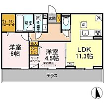 レクラン（L’ecrin）  ｜ 千葉県松戸市新松戸南3丁目（賃貸アパート2LDK・1階・55.04㎡） その2