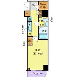 都営三田線 西巣鴨駅 徒歩9分の賃貸マンション 9階1Kの間取り