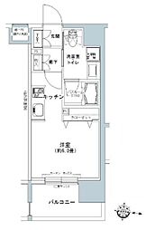 都営三田線 板橋本町駅 徒歩1分の賃貸マンション 3階1Kの間取り