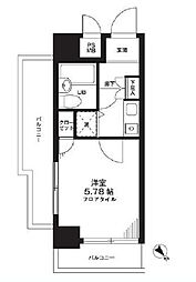 東京メトロ丸ノ内線 新大塚駅 徒歩4分の賃貸マンション 7階1Kの間取り