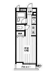 西武有楽町線 新桜台駅 徒歩5分の賃貸アパート 2階1Kの間取り