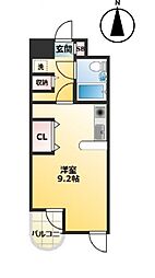 西武豊島線 豊島園駅 徒歩9分の賃貸マンション 3階ワンルームの間取り