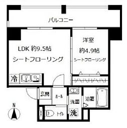東京メトロ丸ノ内線 池袋駅 徒歩8分の賃貸マンション 3階1LDKの間取り