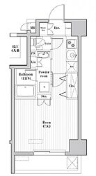 JR山手線 大塚駅 徒歩6分の賃貸マンション 4階1Kの間取り